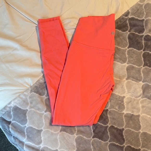 Lululemon Align High-Waist Coral Active Leggings Size 6 - Picture 2 of 4